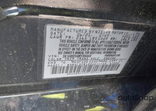 3N1AB8CV4MY304449: 43249980