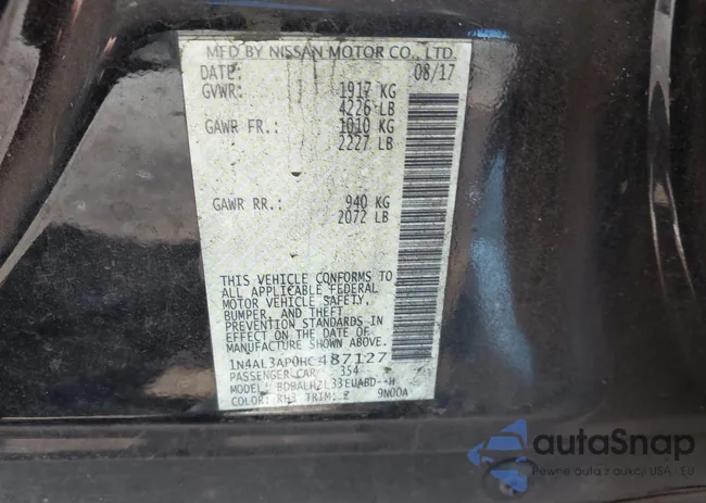 1N4AL3AP0HC487127: 43250151