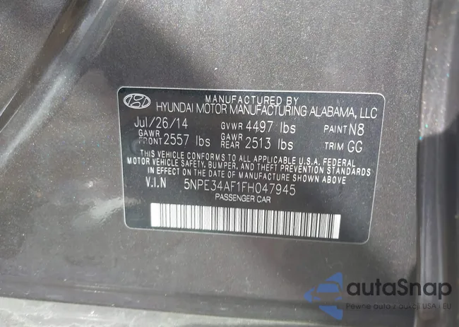 5NPE34AF1FH047945: 43250163