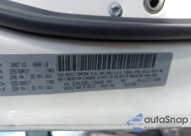 3C4NJDBB1LT166446: 43250247