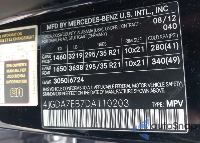 4JGDA7EB7DA110203: 43250442