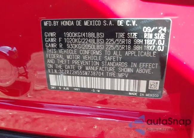 3CZRZ2H55SM738704: 43249494