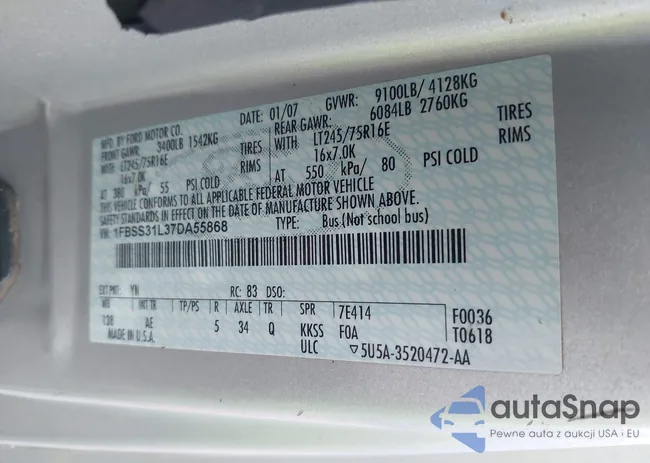 1FBSS31L37DA55868: 43249525