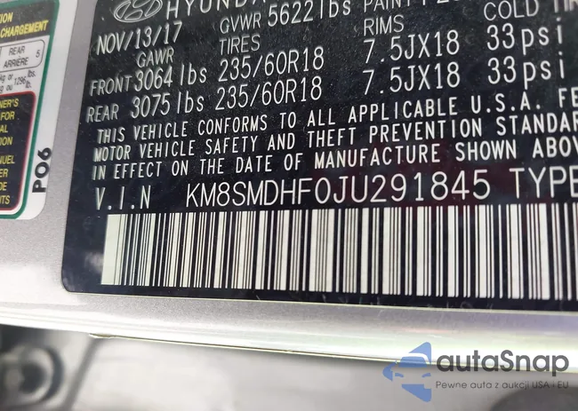 KM8SMDHF0JU291845: 43249666