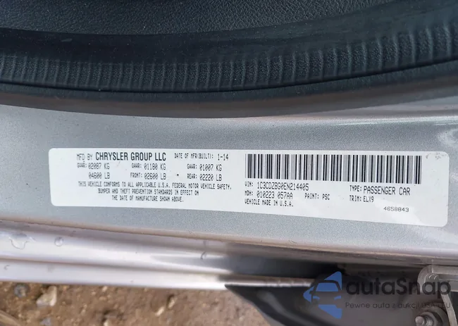 1C3CDZBG0EN214405: 43249735