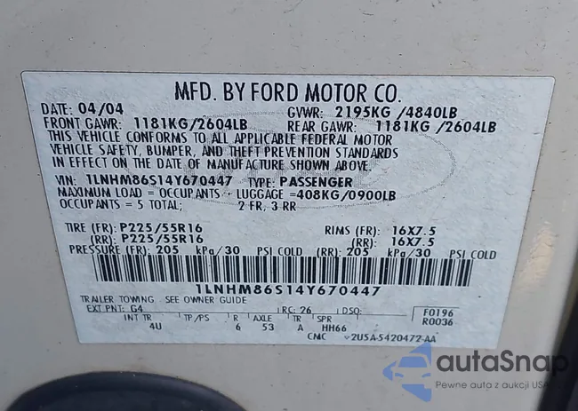 1LNHM86S14Y670447: 43249772