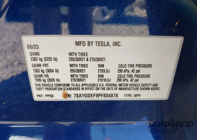 7SAYGDEF9PF804878: 43249794