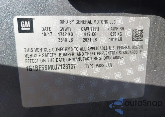 1G1BE5SM0J7123757: 43251277