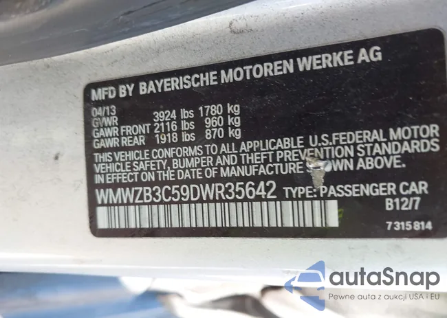 WMWZB3C59DWR35642: 43250503