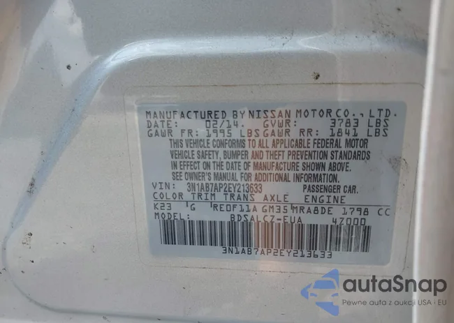 3N1AB7AP2EY213633: 43250515