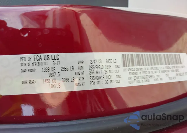 2C4RC1GG9HR745645: 43250590