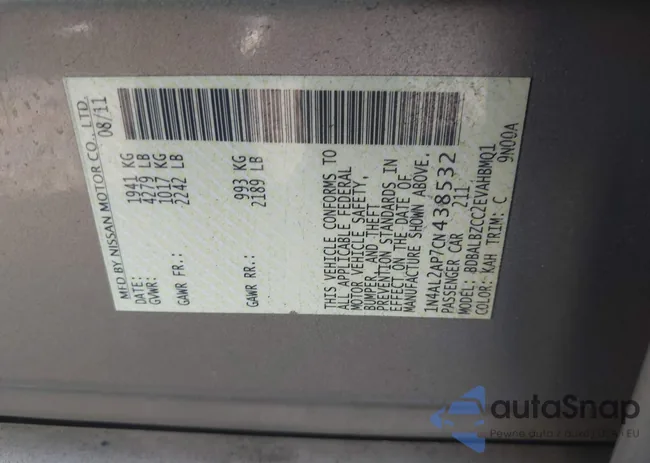 1N4AL2AP7CN438532: 43250839