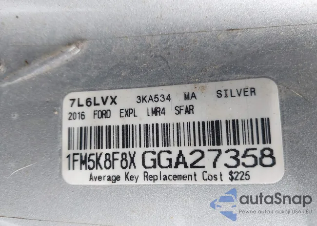 1FM5K8F8XGGA27358: 43251876