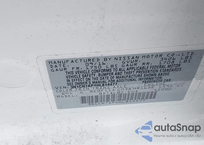 3N1CN7AP4HL814477: 43251940