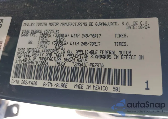 3TYKD5HN4RT013004: 43252023