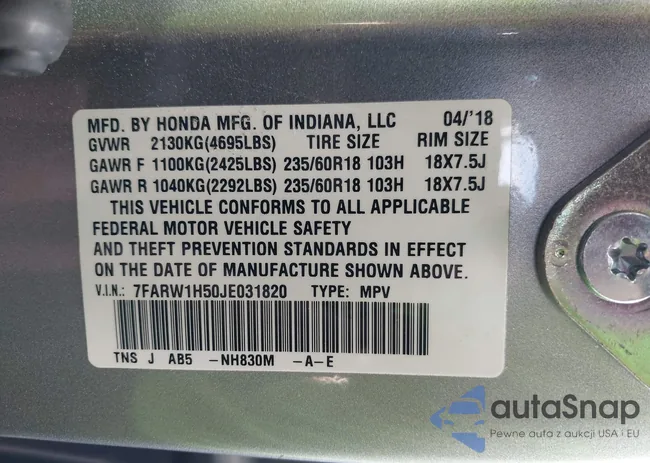 7FARW1H50JE031820: 43252263