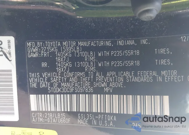 5TDDK3DC9FS097836: 43251519