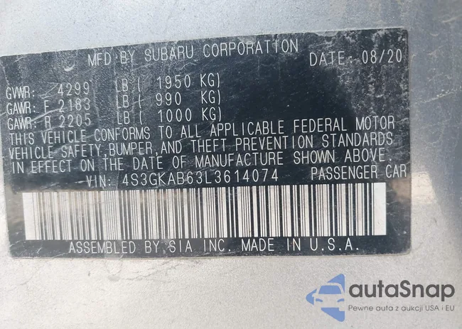 4S3GKAB63L3614074: 43251622