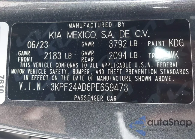 3KPF24AD6PE659473: 43251695