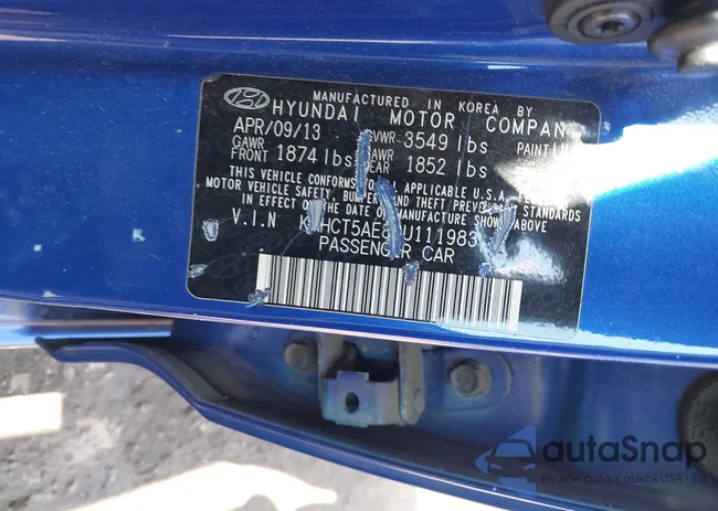 KMHCT5AE8DU111983: 43251853