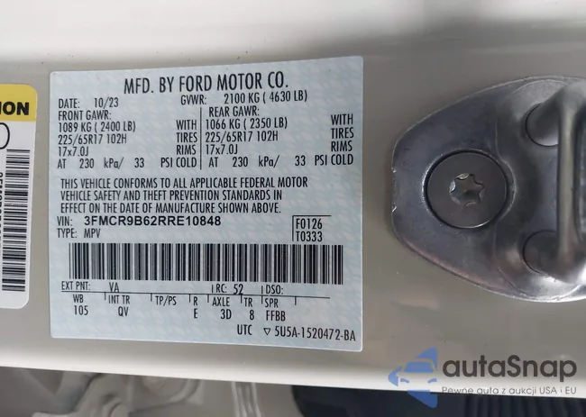 3FMCR9B62RRE10848: 43252959