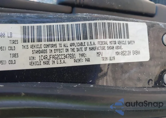 1C4RJFAG2CC347691: 43253082