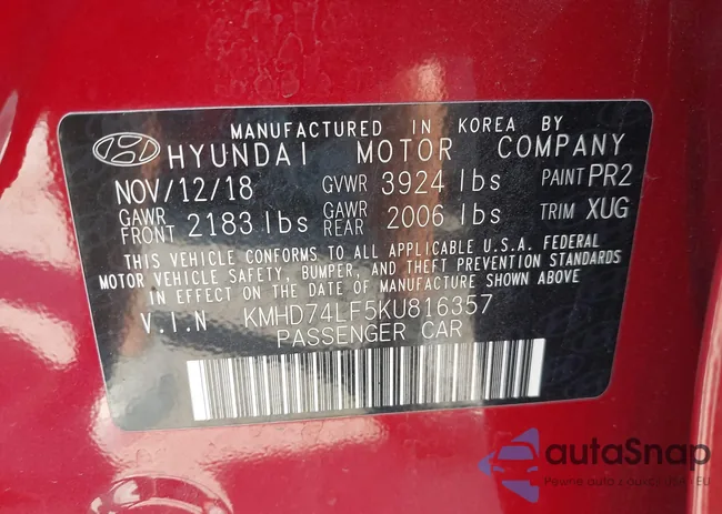 KMHD74LF5KU816357: 43253161