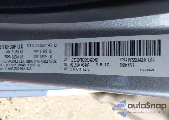 1C3CCBAB6DN642302: 43253309