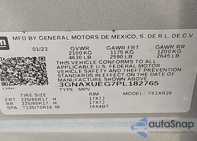 3GNAXUEG7PL182765: 43253362