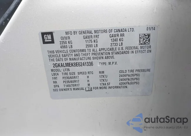 2GKALMEK8E6241336: 43253433