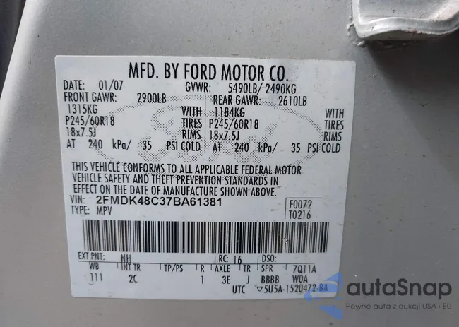 2FMDK48C37BA61381: 43252518