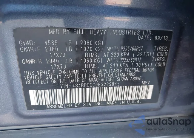 4S4BRBCC0E3229845: 43253929