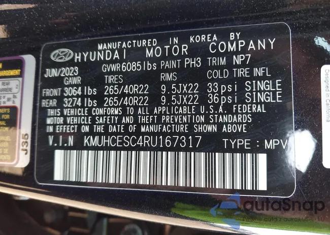 KMUHCESC4RU167317: 43254002