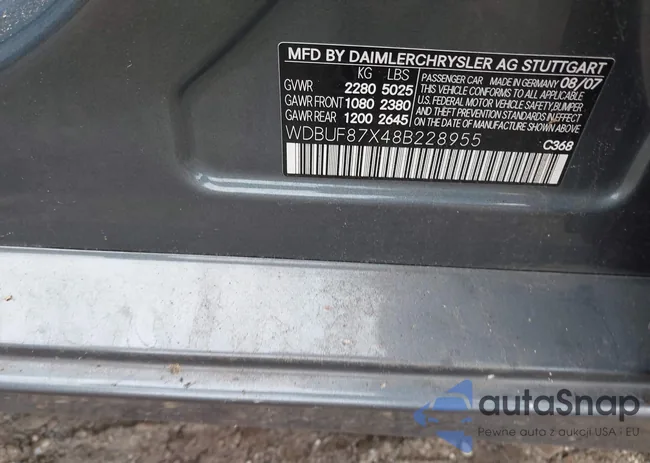 WDBUF87X48B228955: 43254187