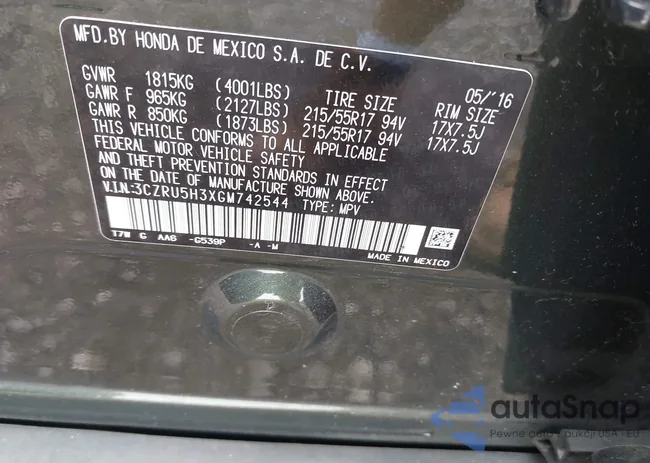 3CZRU5H3XGM742544: 43254218