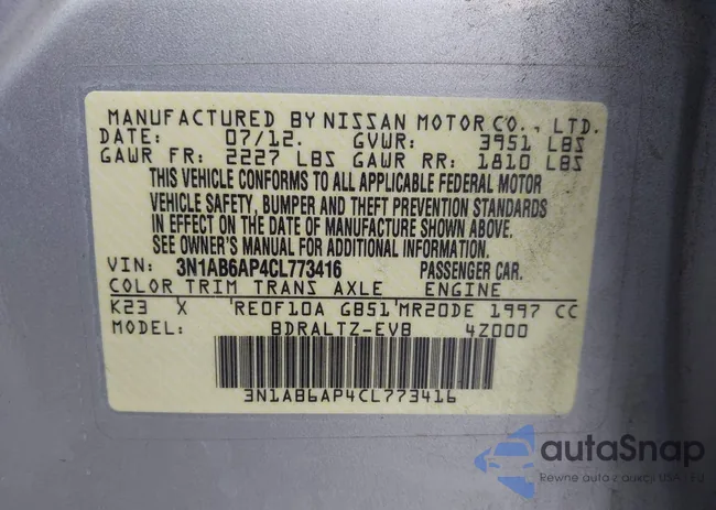 3N1AB6AP4CL773416: 43253569