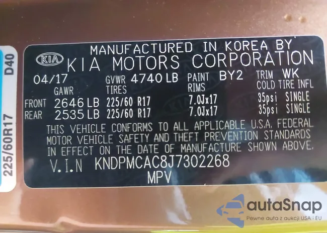 KNDPMCAC8J7302268: 43253725