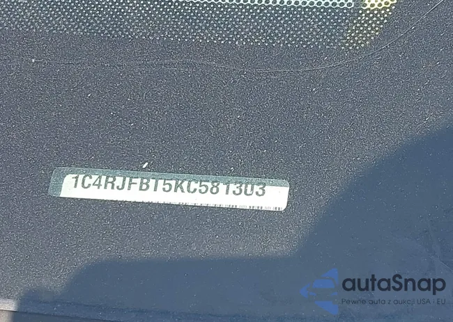 1C4RJFBT5KC581303: 43254833