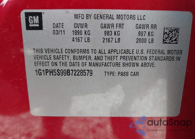 1G1PH5S99B7228579: 43254839