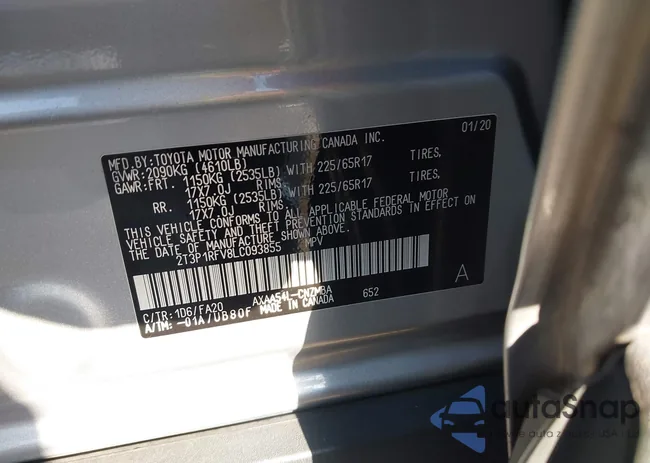 2T3P1RFV8LC093855: 43255089