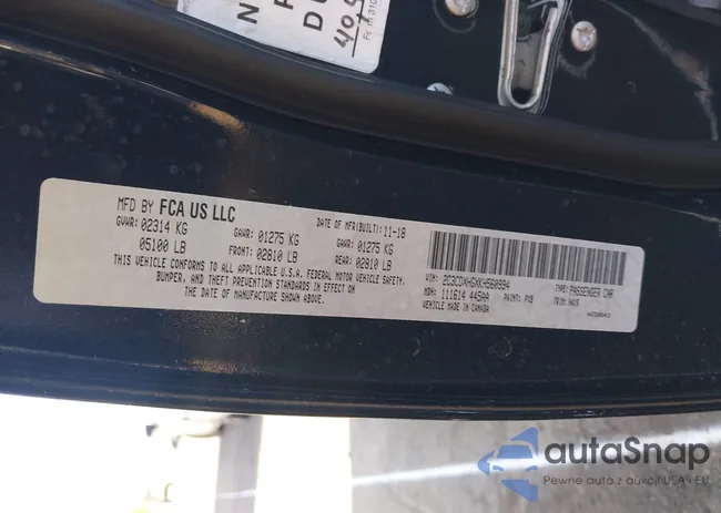 2C3CDXHGXKH560994: 43255159