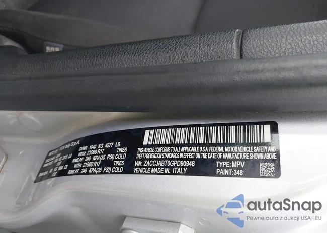 ZACCJABT0GPD90948: 43255161