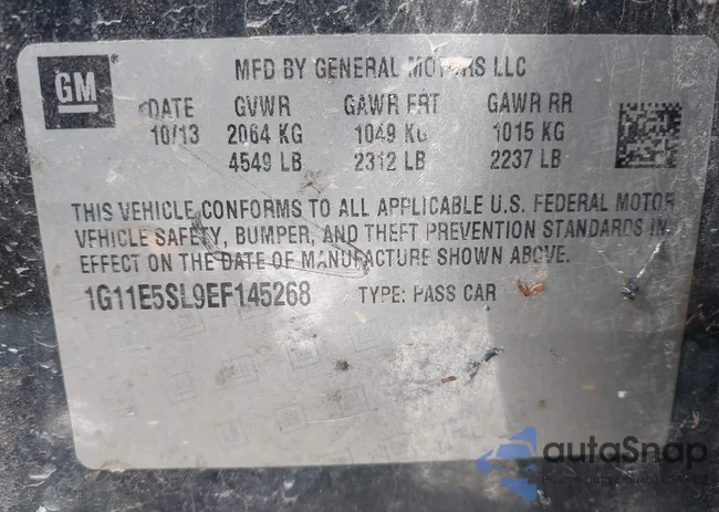 1G11E5SL9EF145268: 43255237