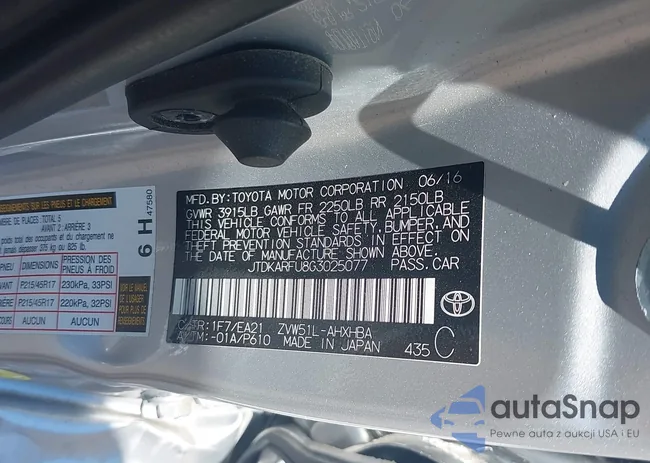 JTDKARFU8G3025077: 43255242