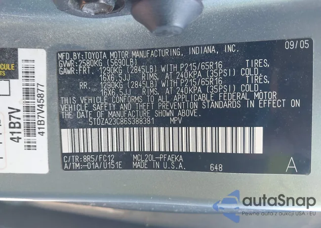 5TDZA23C86S388381: 43255324