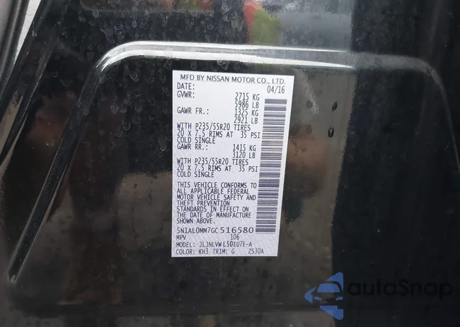 5N1AL0MM7GC516580: 43254666