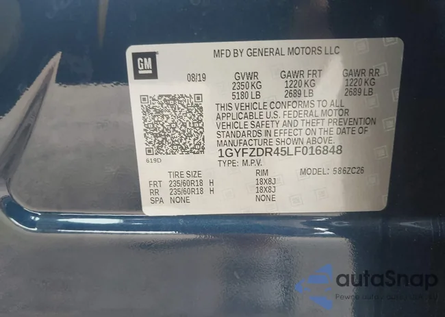 1GYFZDR45LF016848: 43254813