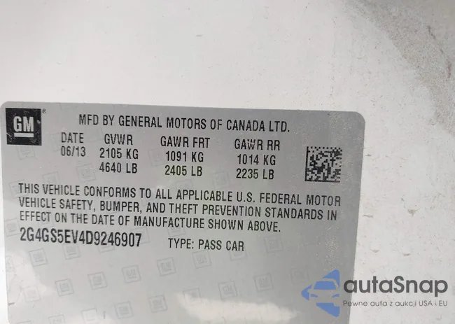 2G4GS5EV4D9246907: 43255850