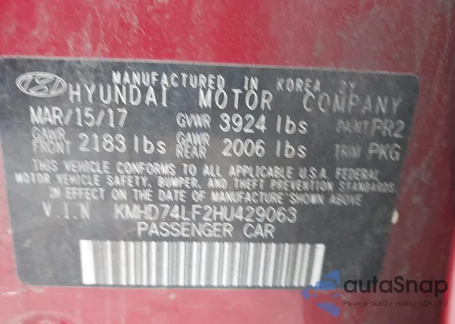 KMHD74LF2HU429063: 43255876