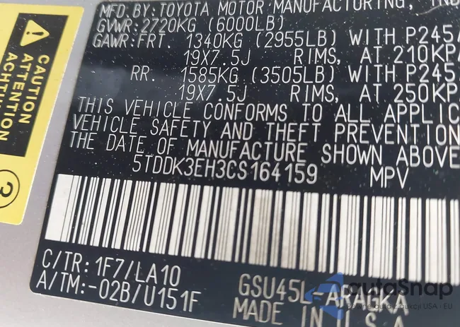 5TDDK3EH3CS164159: 43255922